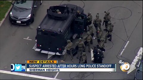 Suspect arrested after hours long police standoff