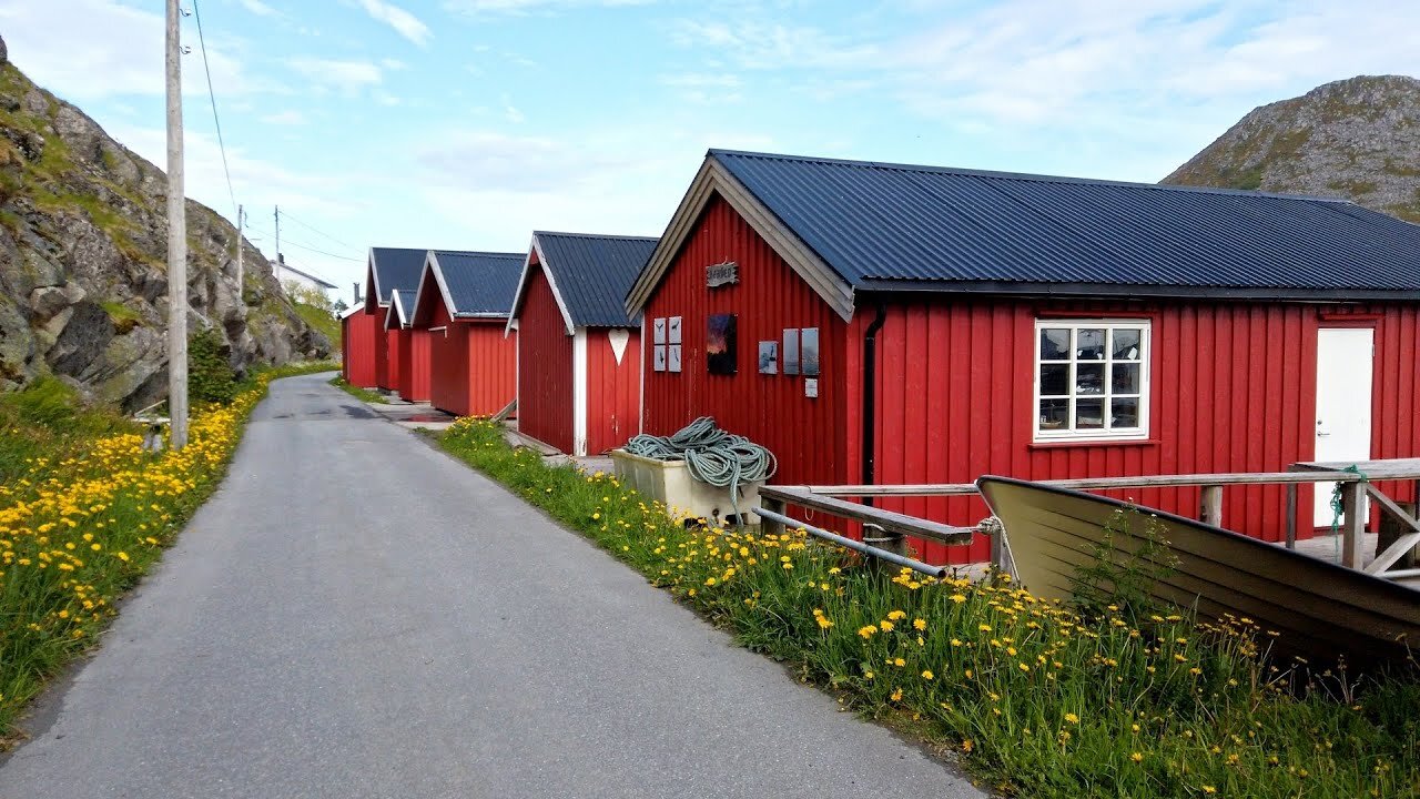 Peaceful Walk on remote Norway Island of Skrova, Lofoten Archipelago