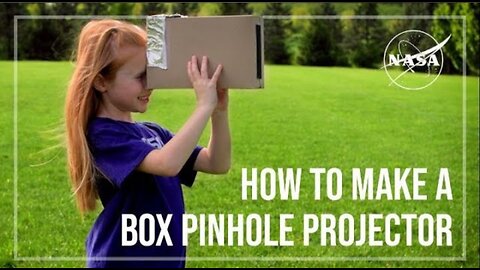 How to Make a box pinhole projector #nasa