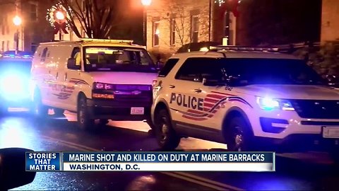 Marine shot and killed in accident