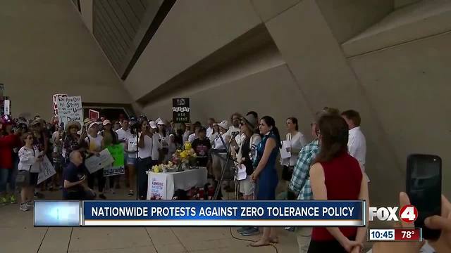 Texas residents protest against the Trump's administrations Zero Tolerance Policy