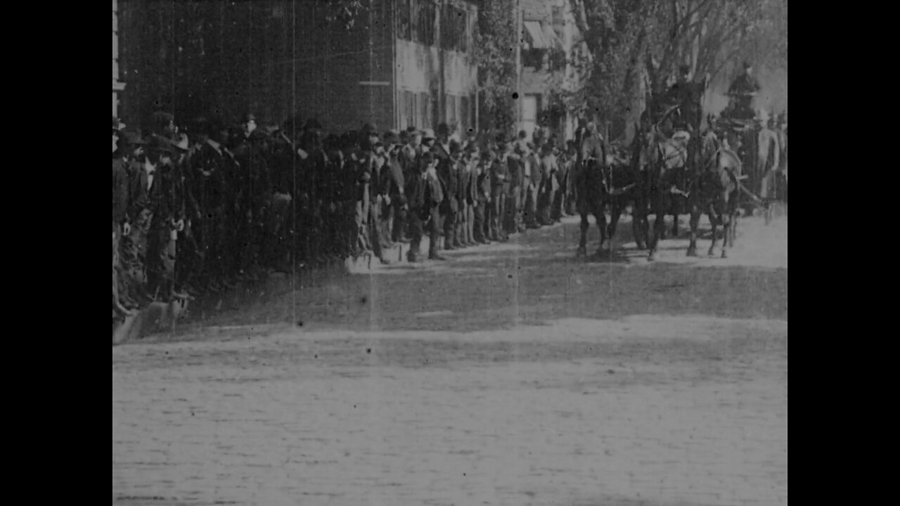 Fire Department Of Albany, New York (1901 Original Black & White Film)