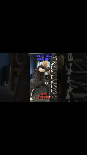 Heroes Training Center | Kickboxing & MMA "How To Double Up" Cross & Cross & Uppercut | #Shorts