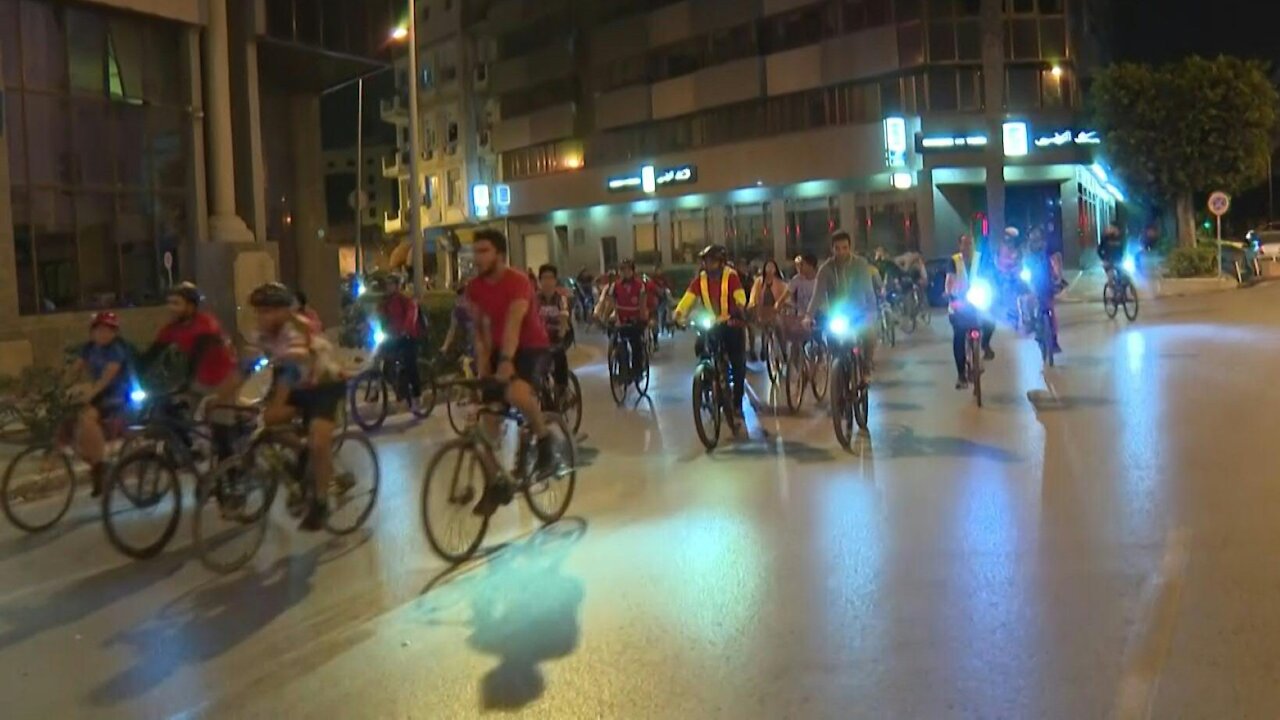 Car ban and virus curfew open Tunis streets to cyclists