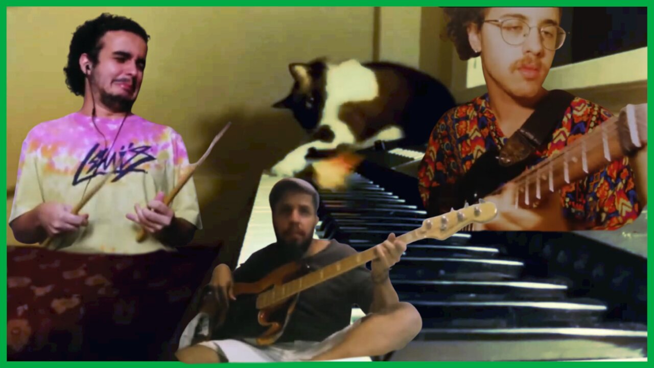 The band La Nena with nothing to do in the pandemic, calls their kittens to participate in this Jam.
