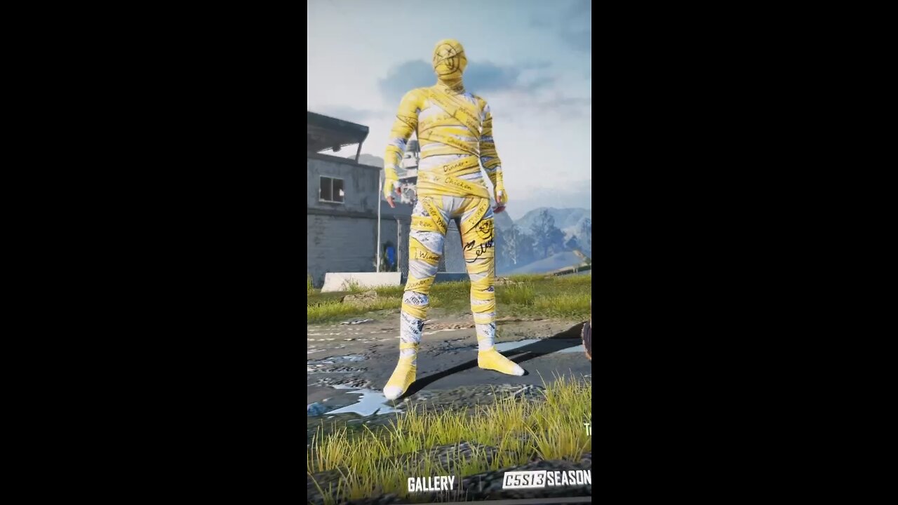 Pubg Mobile Yellow Mummy Outfit #pubg #viral #foryou #rumblebattle