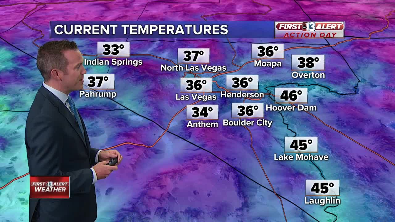 Las Vegas waking up to cold temps