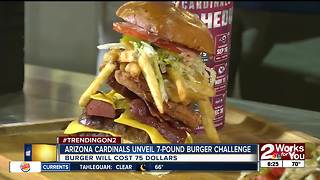 Arizona Cardinals unveil 7 lb. burger