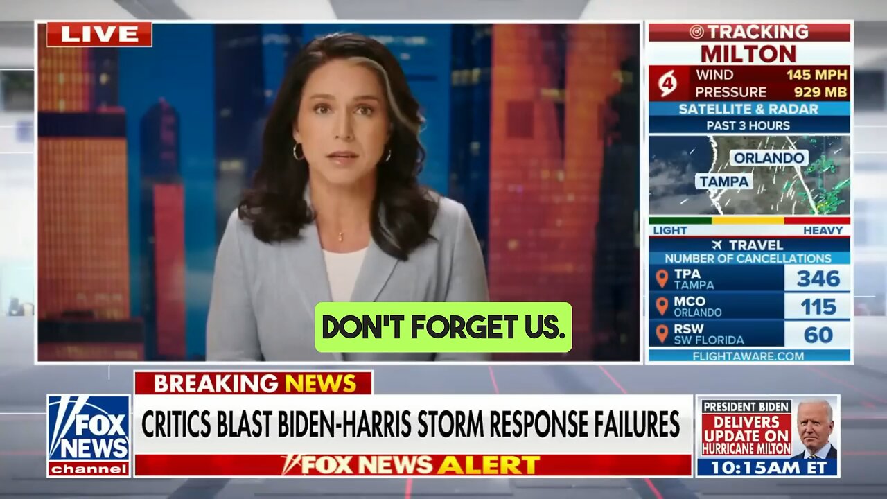 Tulsi Gabbard: 'FEMA Not Providing Support for Those Who Need It Most'