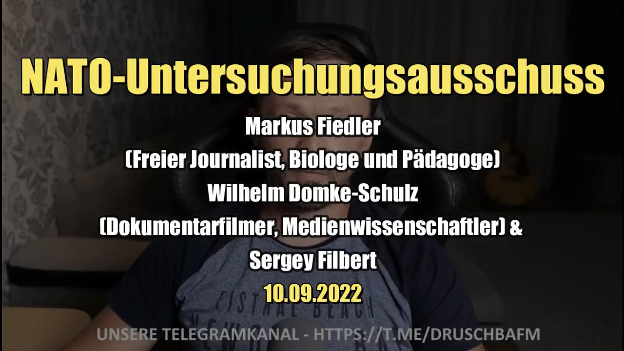 NATO-Untersuchungsausschuss mit Markus Fiedler, Wilhelm Domke-Schulz und Sergey Filbert (06.09.2022)