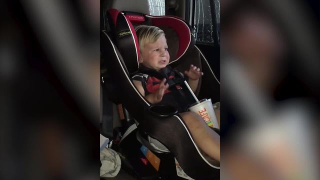 "Kid's Odd Reaction To Car Wash"