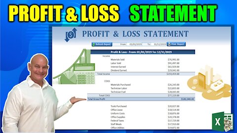 Learn How To Create A Dynamic Profit & Loss Statement From Scratch In Excel Today