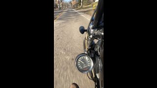 First good day for a Harley ride