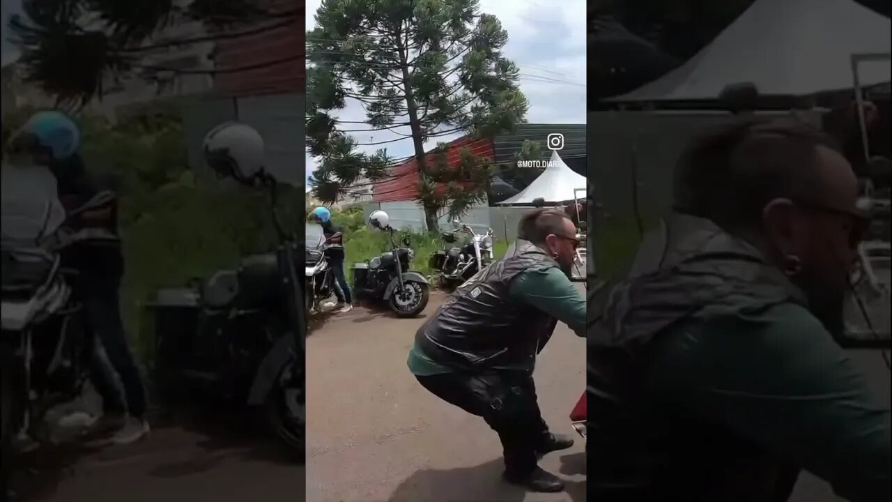 Moto grande não serve para perna curta
