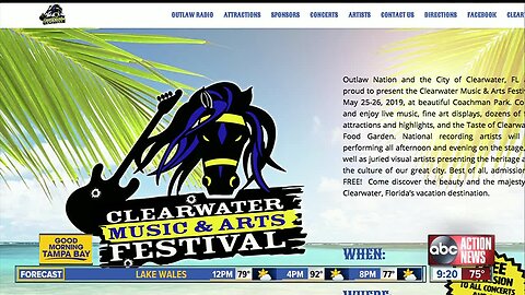 New music and arts festival splashes down at Coachman Park May 25 and 26