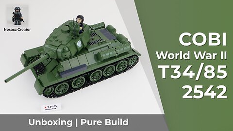 COBI World War II | 2542 --- T-34/85 --- unboxing and pure build