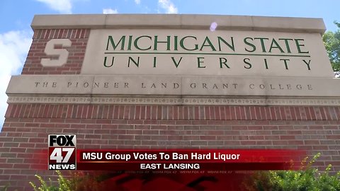 Group at MSU votes to ban hard liquor at fraternity events