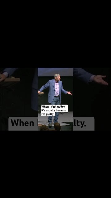 When I feel guilty, it’s usually because I’m guilty! - #sermons #shorts #jesus