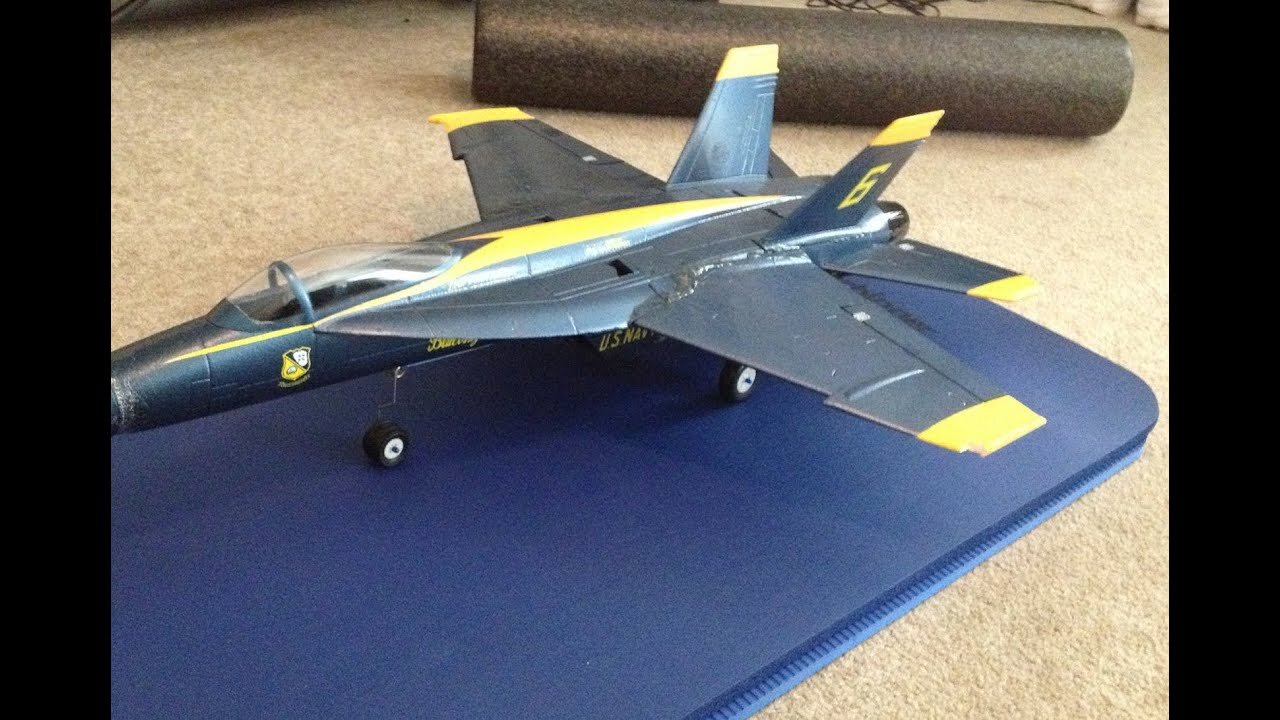 StarMax 64mm EDF F-18 Super Hornet Blue Angel - Third Flight Different Angle - Part I