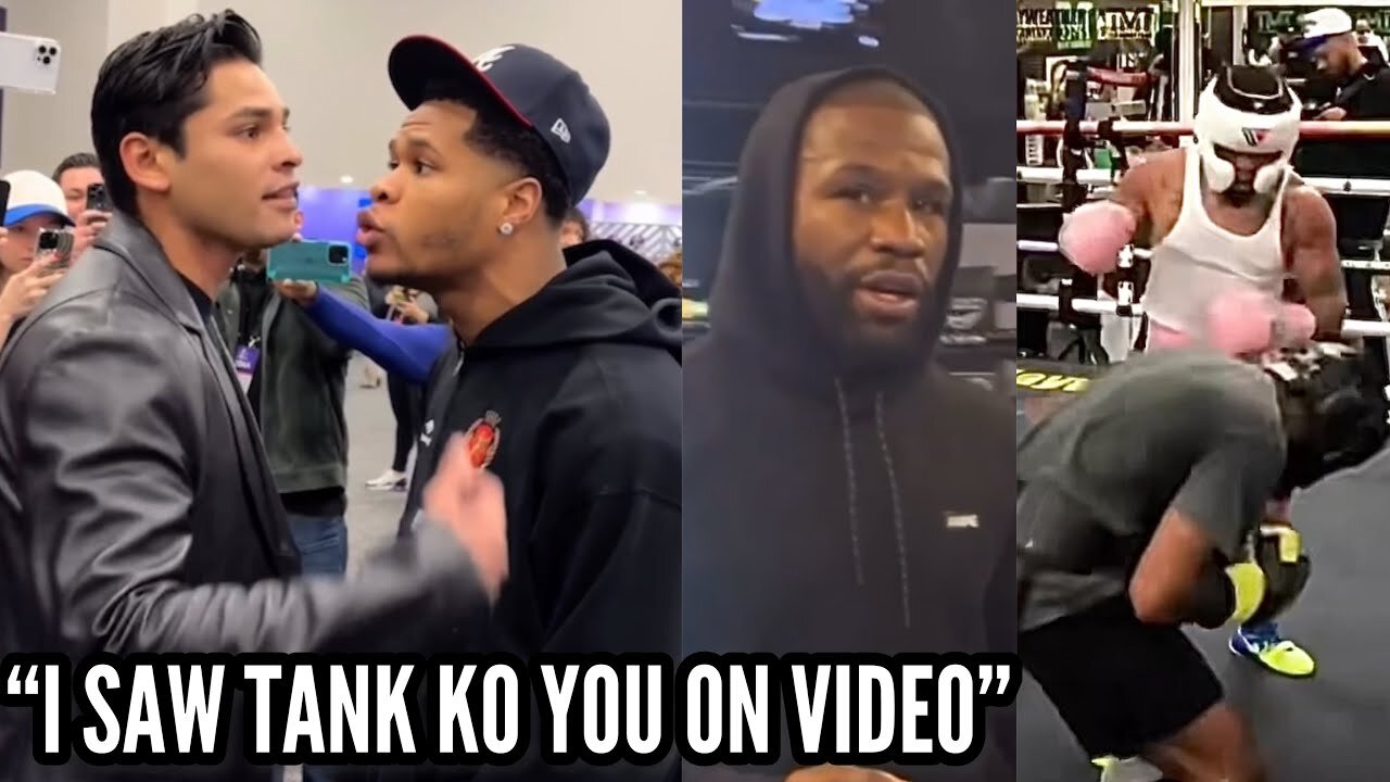 “I SAW TANK STOP YOU!!” RYAN GARCIA SAW DEVIN HANEY GETTING KO SPARRING VIDEO FROM FLOYD MAYWEATHER