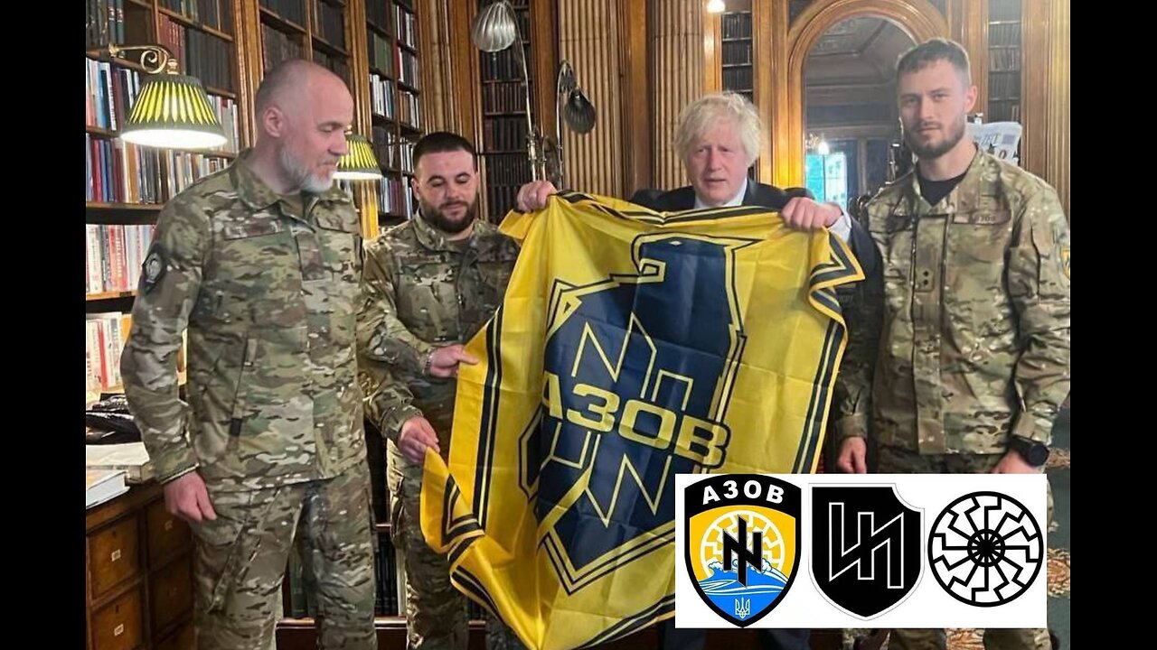 BoJo thanks AZOV Nazis and calls them "heroes" while demanding attacks on Russia