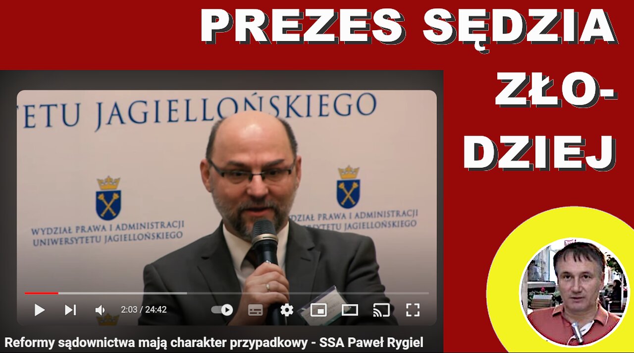 Z.Kękuś PPP 511 Ludzie Bodnara-sędzia złodziej Paweł Rygiel prezesem Sądu Apelacyjnego w Krakowie