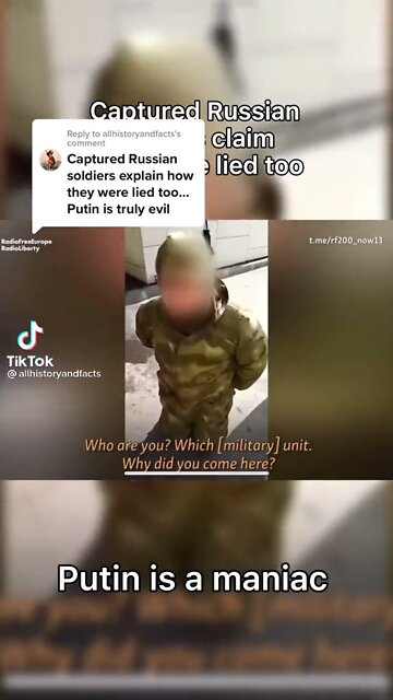 RUSSIAN SOLDIER CLAIMS PUTIN LIED TO THE ARMY