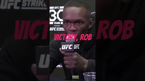 ISRAEL ADESANYA Scared to Rematch Alex Pereira