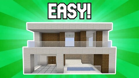 Minecraft House Tutorial #4: Medium Modern House