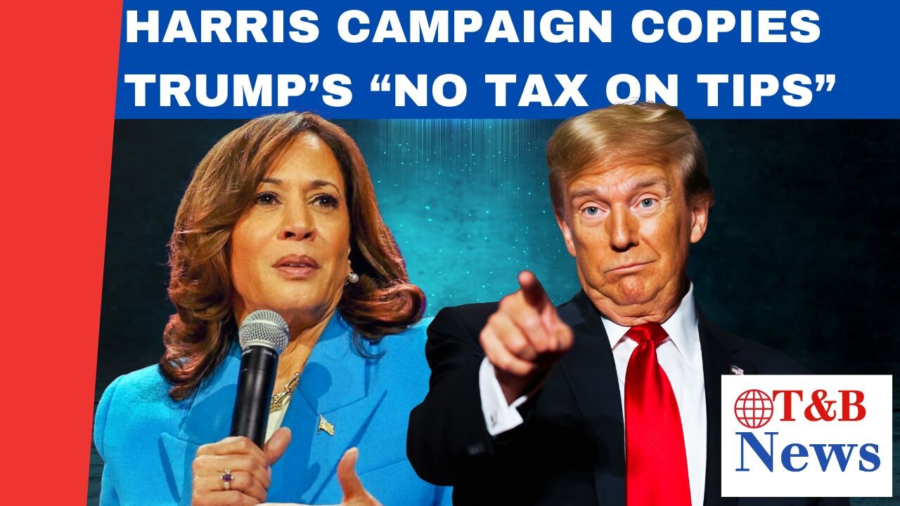 Kamala Harris Steals Trump's No tax on tips Policy