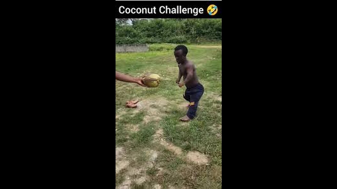Coconut challenge full stress busting video 😁