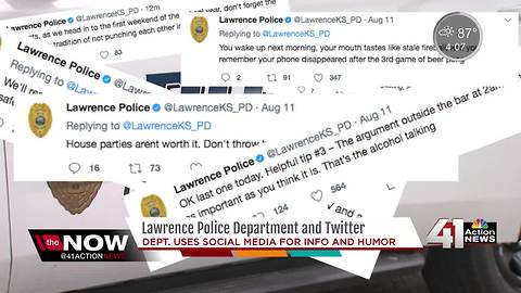 Lawrence PD uses Twitter to engage community