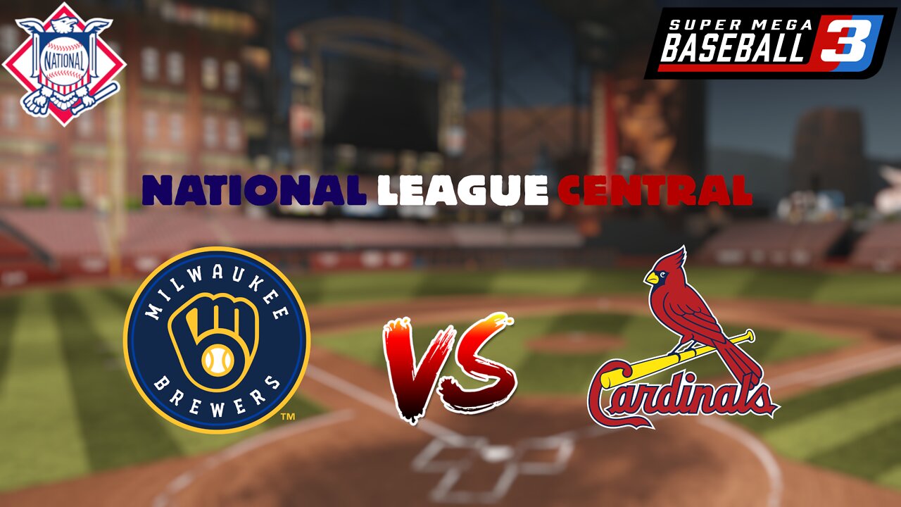 NL Central Battle | Brewers vs Cardinals | Super Mega Baseball 3