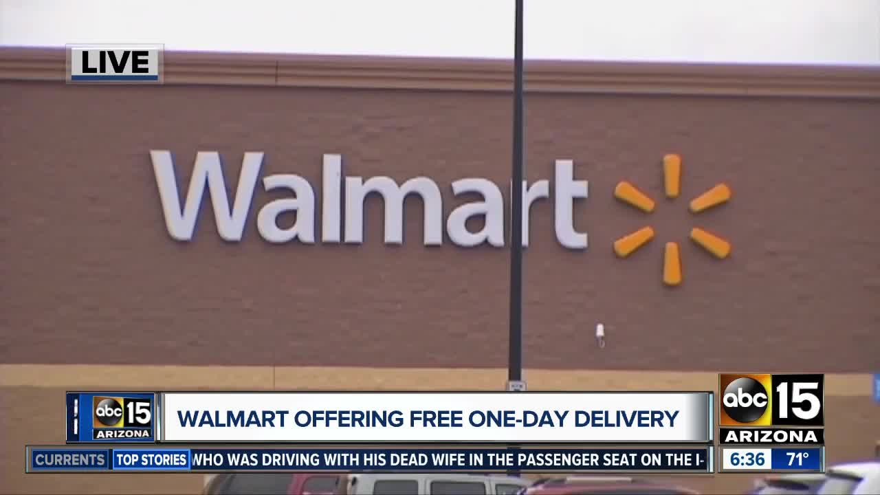 Walmart offering one-day delivery