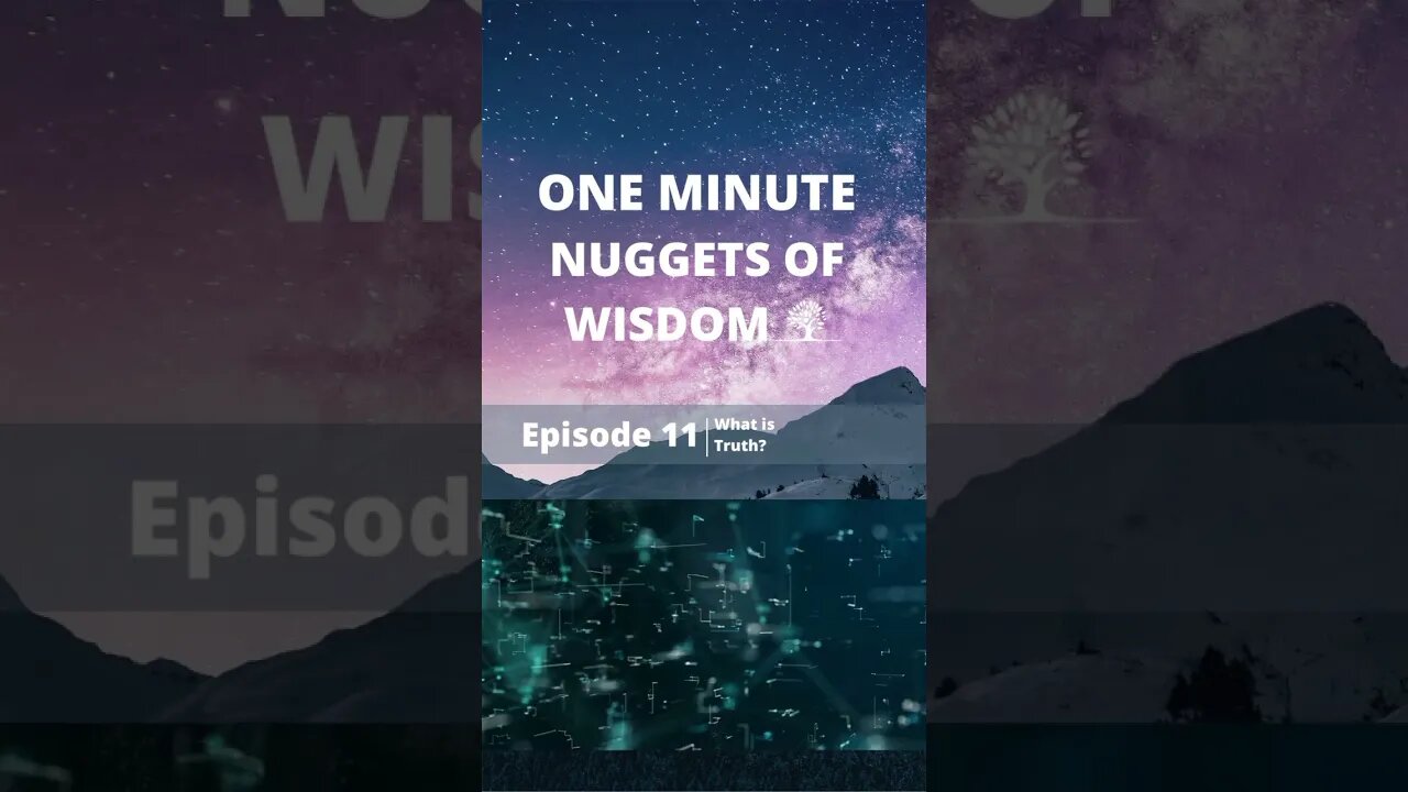 One Minute Nugget of Wisdom Episode 11 part 1 #shorts