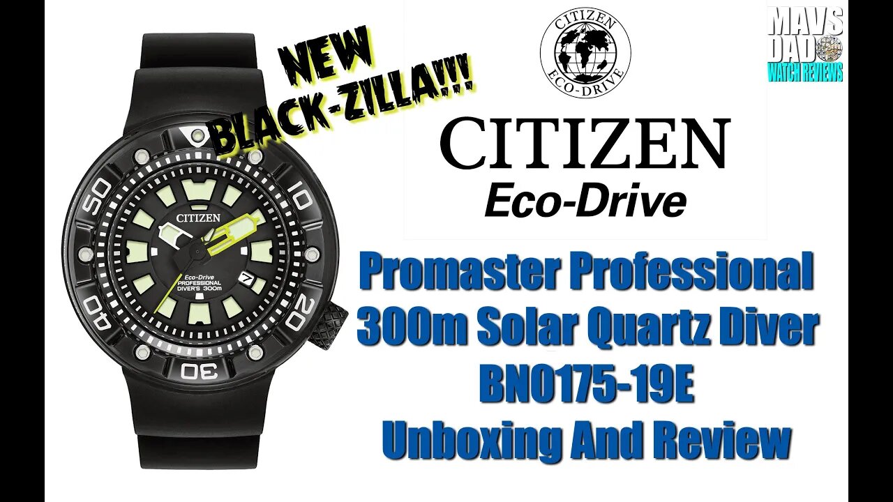 The Dive King! | Citizen Promaster 300m Solar Quartz Diver BN0175-19E | BN0177-05E Unbox & Review