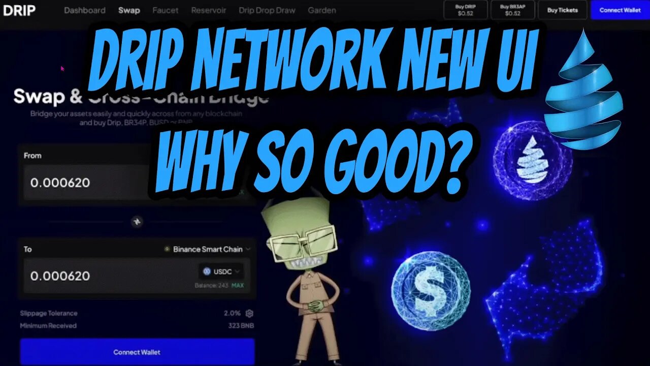 Drip Network UI was beautiful