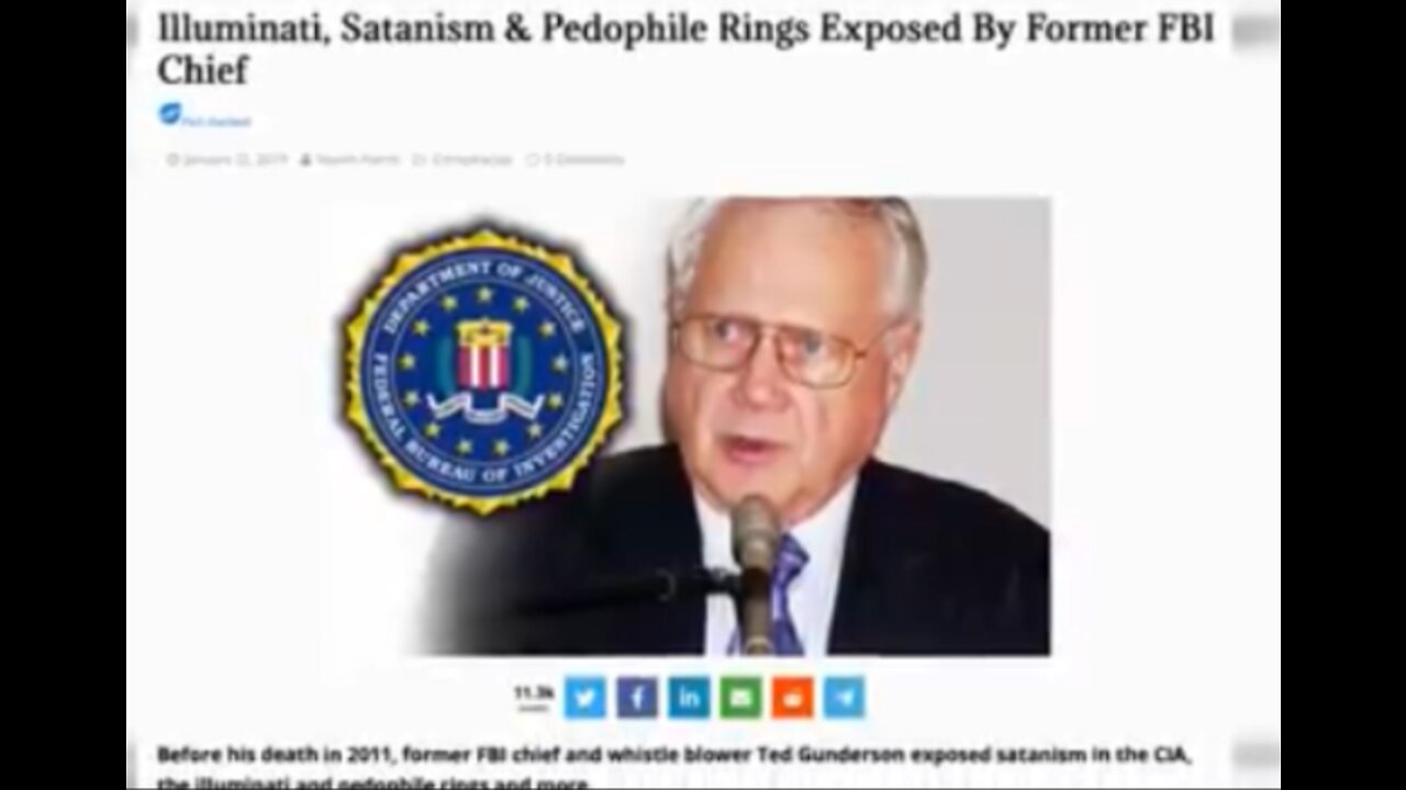 FBI Chief Found Dead After Exposing Sickening Truth About Elite Pedophilia!!