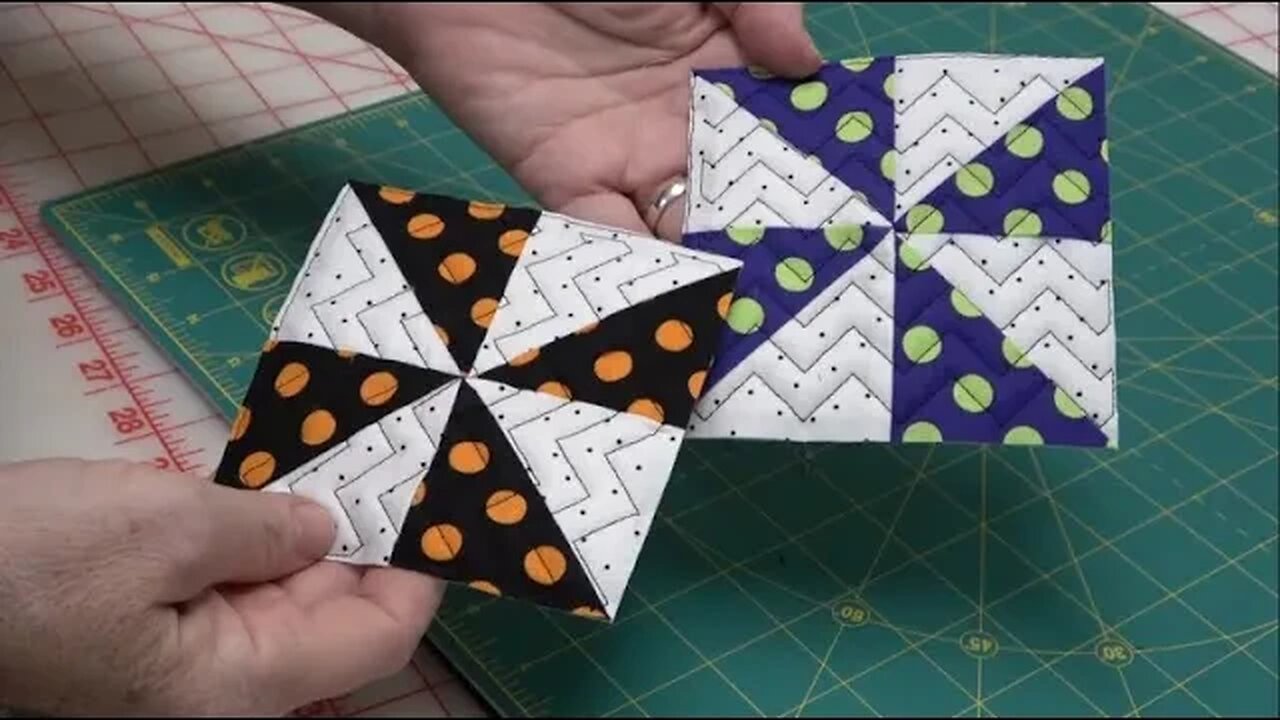 Video #9 Candy Corn Quilt Shoppe, Pinwheels - Sewing Secrets to This Traditional Quilt Block