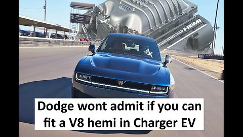 Dodge wont admit if EV Charger can fit a V8