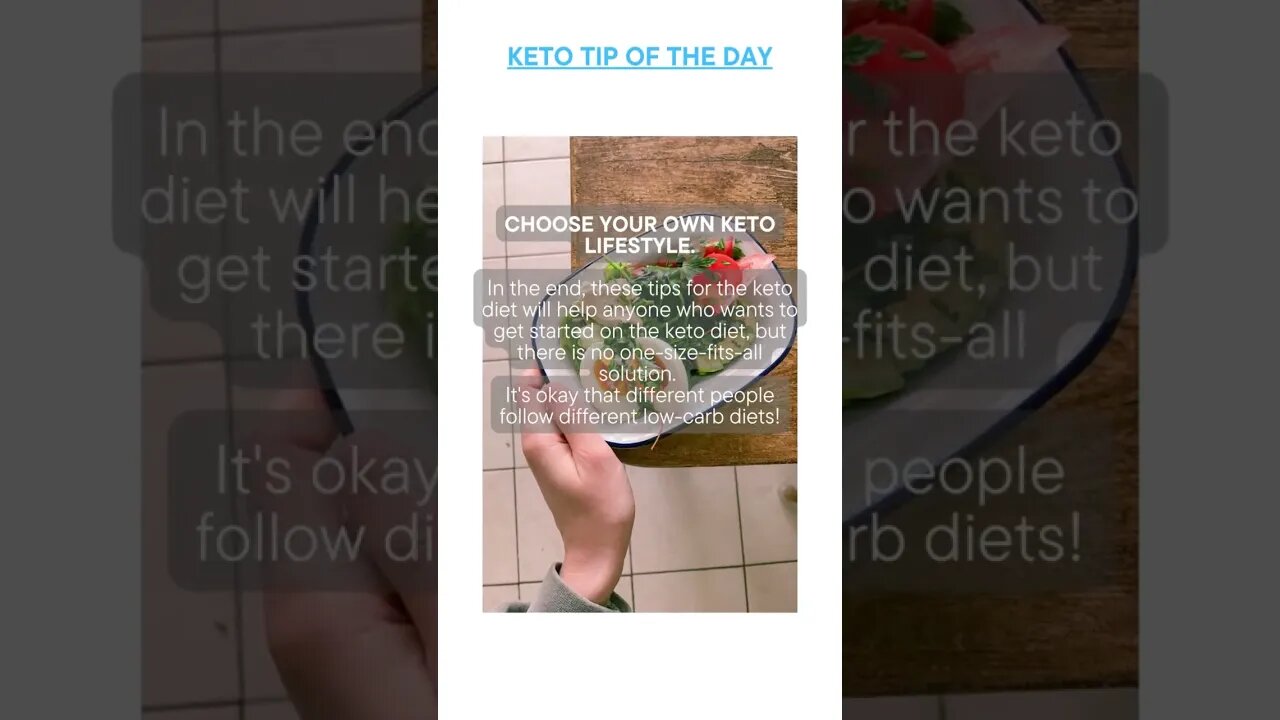 Keto Tip of the Day - Choose Your Own Keto Style