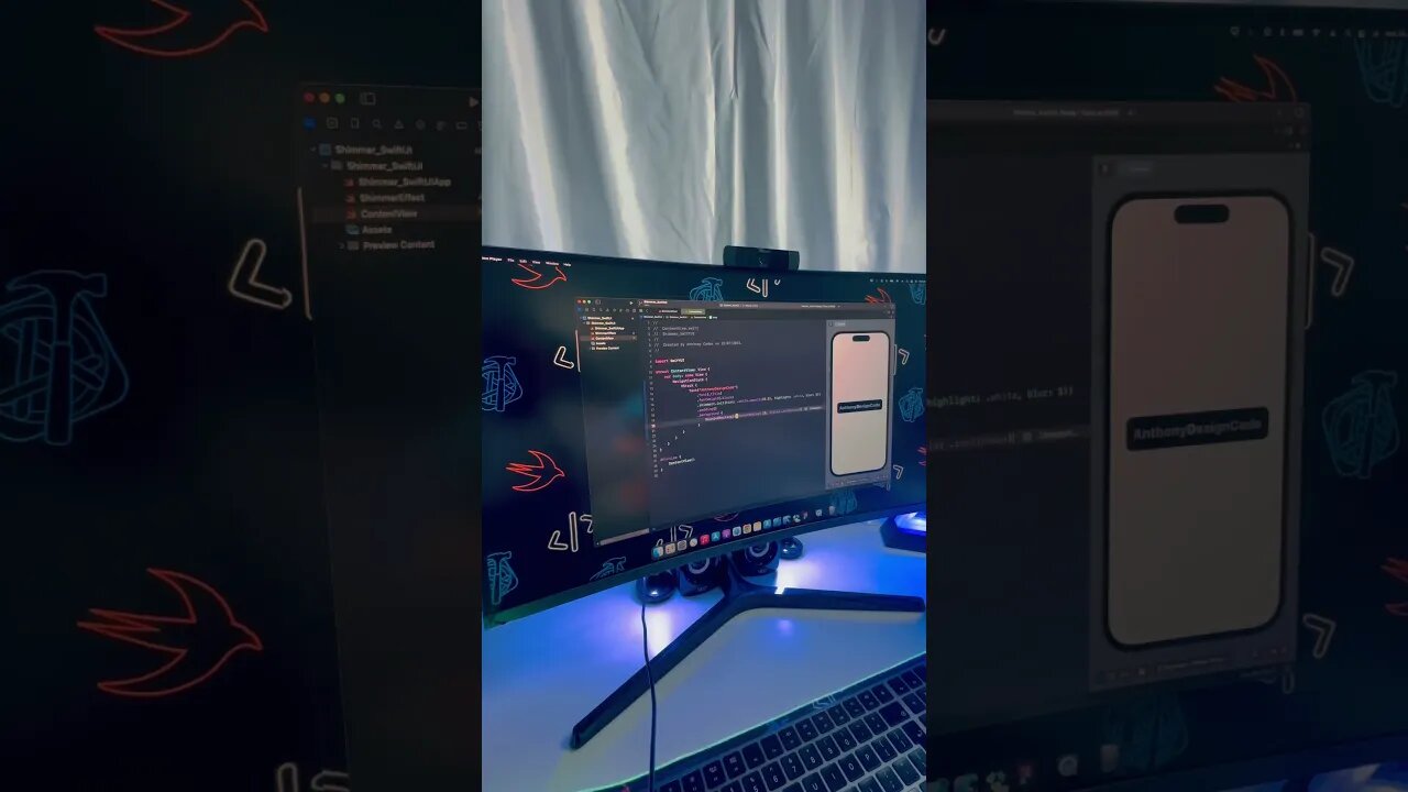 Shimmer Text - SwiftUI 🪩 #shorts