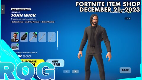 JOHN WICK IS FINALLY BACK! FORTNITE ITEM SHOP (December 21, 2023)