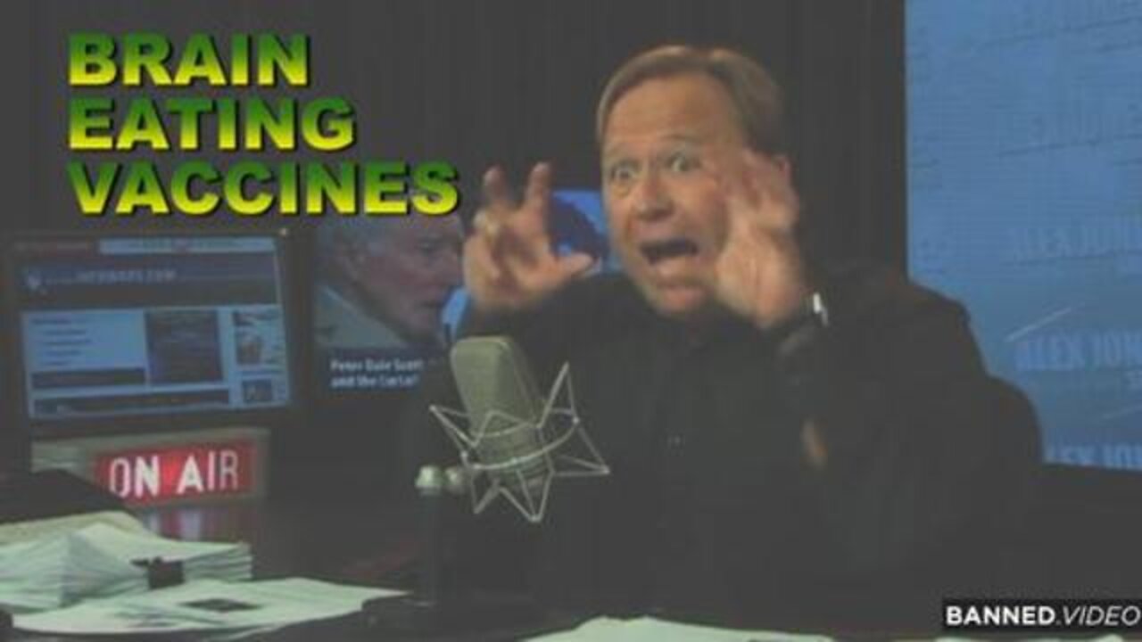 ALEX JONES WARNED YOU OF BRAIN-EATING VACCINES!