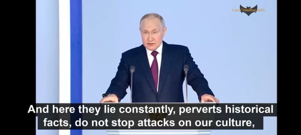 Putin: West is PERVERTING, destroying the FAMILY, mocking children, even PEDOPHILIA is norm