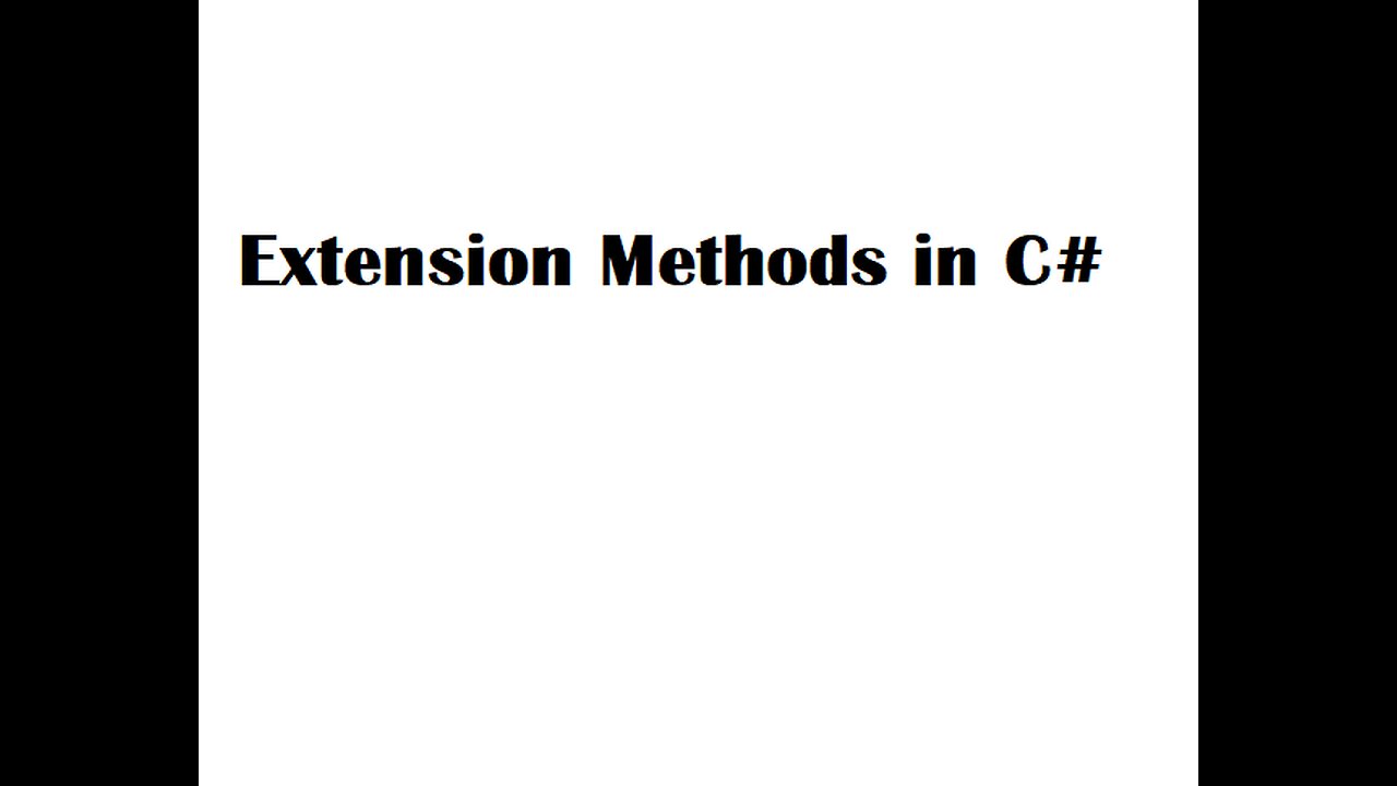Extension Methods in C#