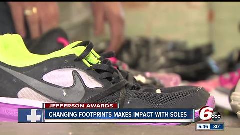 Maureen Leisure received this month's Jefferson Award as one of the leaders of Changing Footprints