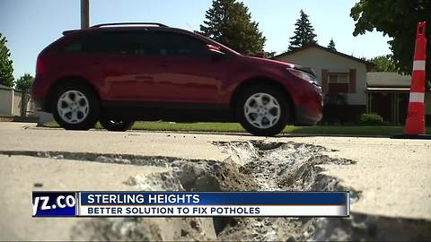 Michigan company boasts long-term pothole patching solution that lasts up to 50 years