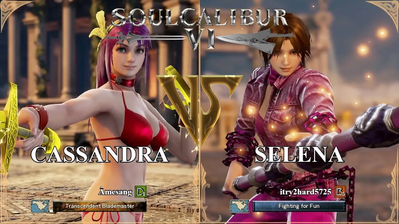 SoulCalibur VI — Amesang (Cassandra) VS itry2hard5725 (Selena) | Xbox Series X Ranked