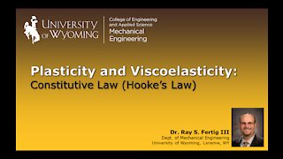 Linear Elastic Constitutive Law (Hooke's Law)